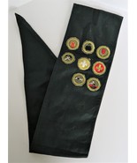 Vtg Girl Scout Sash and 8 Merit Badges - $371.09 MXN