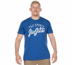 New Fuji Sports BJJ Flow Jiu-Jitsu Mens T-Shirt T Tee Shirt - Blue - £19.65 GBP