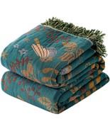 Bohemian Throw Blanket For Bed - 100% Cotton Ultra Soft Rustic Quilt - S... - $55.93