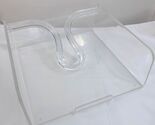 Vintage NCC Lucite DINNER Napkin Holder Butler clear Plastic Acrylic 199... - $25.00