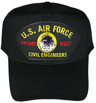 USAF PRIME BEEF RED HORSE Veteran Hat - Black - Veteran Owned Business - $17.99