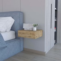 Macadamia Wall-Mounted Floating Nightstand: Space-Saving Design - $122.34 CAD