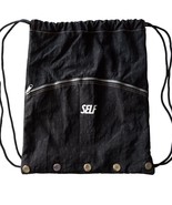 Rare Vintage Self Magazine Sackpack Drawstring Duffle Bag Backpack Gym B... - €22,27 EUR