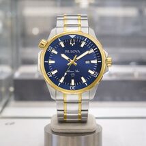 Bulova Men's Marine Two-Tone Stainless Steel Watch 98B384 - $297.00