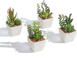 Succulents Plants Artificial With Small Assorted Faux Succulent For Living Room - £25.51 GBP