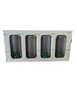 RARE Vintage Tenbrooks CHRISTMAS TREE Frosted Glass 15 oz Tumbler  PRIST... - $39.43 CAD