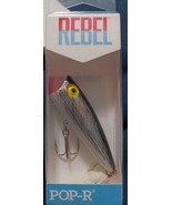 Rebel Pop-R 1/4 oz Fishing Lure - Silver/Black new - €9,39 EUR