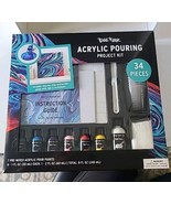 Brea Reese Acrylic Pouring Project Kit 34 Pieces Complete NEW - $25.97 CAD