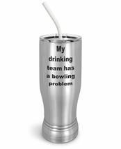 PixiDoodle Funny Bowling Drinking Insulated Coffee Mug Tumbler with Spill-Resist - £26.42 GBP+