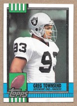 1990 Topps #290 Greg Townsend Los Angeles Raiders - $1.50