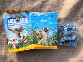 2009 Ice Age Dawn of the Dinosaurs McDonalds Happy Meal Lunch Box &amp; Scrat Toy - £10.10 GBP