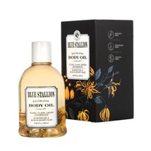 Blue Stallion Body Oil Bali Bloom Notes Ylang-Ylang, Green &amp; Cedarwood 8.45 oz - $30.00