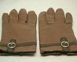 Genuine Leather Brown Winter Gloves WPL 9745 Ladies Teen's Fits Size A - $26.72