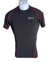 TESLA Men&#39;s Short Sleeve Pull-Over Workout Shirt Black XL NWT - $19.79