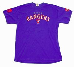Texas Rangers MLB Blue T Shirt Dr Pepper CVS Logos US L - $9.89