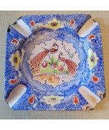 Vintage Enamelware Ashtray 3.5&quot; Square  Ash Tray  Chipped Enamel Ware Bi... - $12.76