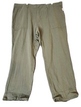 Old Navy High-Rise Wide Leg Slouchy Crinkle Gauze Cotton Ankle Pants Siz... - $24.75