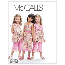 McCall&#39;s Patterns M6064 Children&#39;s/Girls&#39; Bolero, Dress, Jumpsuit and Pa... - $7.91