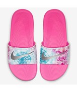 Nike Kawa Slide Comfort Sandals Laser Pink Soft Big Girls Size 6 NEW - $21.77