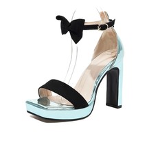 New Arrivals Woman Platform Sandals Ankle Bow High Heels Sexy Ladies Gladiator W - £56.52 GBP