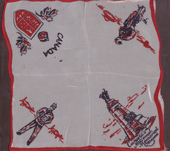 Canadian WWII Souvenir Sweet Heart Handkerchief Hankie  - $12.75