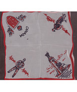 Canadian WWII Souvenir Sweet Heart Handkerchief Hankie  - $17.68 CAD