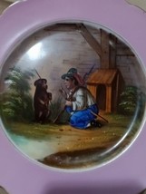 Vintage 1815 To 1845 Circo French Hand Painted Boy With Dog plate - £76.66 GBP