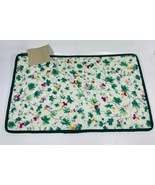 Placemat / Table Mat - Flower Print with Green Border By Allary Corp - £11.66 GBP