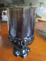Franciscan Glass  Madeira TIFFIN 11 Smoke Brown Pedestal water goblets o... - $123.75