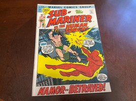 Sub-Mariner Vs. The Human Torch #44 Comic Book 1971 Marvel Comics - £14.55 GBP