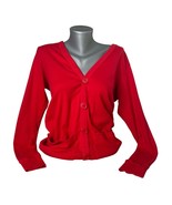 American Apparel Oversized Red Button Up Cardigan Size XS / Small - €12,98 EUR