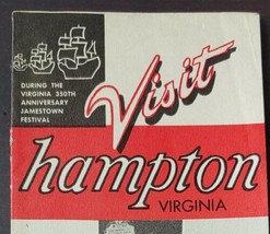 1957 Hampton VA Jamestown Festival 350th Anniversary Brochure Advertisement - £26.98 GBP