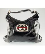 Gucci Dialux Medium Britt Shoulder Bag Black Coated Canvas - $16,231.96 MXN