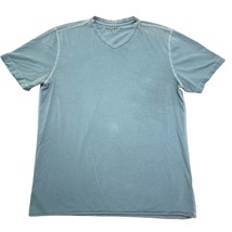 Velvet Mens Medium T-shirt Blue Short Sleeve V-neck Graham &amp; Spencer Made in USA - £15.15 GBP
