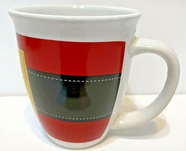 Royal Norfolk Santa Pants Christmas Mug Cup Ceramic Red Black Yellow - £5.32 GBP