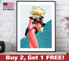 Iczer-One Anime Poster 18&quot; x 24&quot; Print Retro 80s 90s Wall Art Fight! Iczer-1 2 - £10.65 GBP
