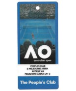 AUSTRALIAN OPEN 2019 Tennis Tournament Lenticular 3D People&#39;s Club Ticke... - $738.71 MXN