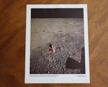 Vintage NASA 11x14 Photo/Print 69-HC-662 US Flag &amp; Footprints Armstrong ... - £9.57 GBP