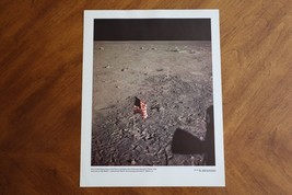 Vintage NASA 11x14 Photo/Print 69-HC-662 US Flag &amp; Footprints Armstrong ... - $12.00