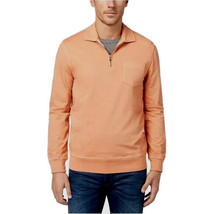 NWT Mens Size XL Club Room Orange Knit Pullover Long Sleeve Polo Shirt - £14.16 GBP