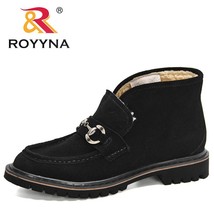 ROYYNA 2020 New Designers Autumn Winter Ankle Shoes Women Flock Boots Ladies Ant - £56.20 GBP