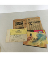 Vintage paper ephemera old book and papers for vintage tv repair old pic... - $27.08 CAD