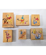 Vintage Winnie Pooh Rubber Stamp Lot Classic Hundred Acre Hug Birthday T... - $367.61 MXN