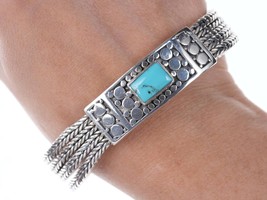 Heavy Retro Byzantine sterling multi-strand bracelet f - £152.54 GBP