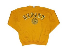 Vintage Collegiate Pacific Depauw University Crewneck Sweatshirt Womens Size L - £18.61 GBP