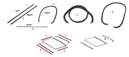 Sunroof Moonroof Seal Gasket Set Fit For Mercedes Benz W123 Sedan Berlina 4 Pcs - £41.54 GBP