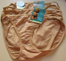 3 Vanity Fair Illumination String Bikini Style 18108 Size 8 Rose Beige - $21.73