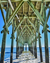 Myrtle Beach SC, Ocean Pier, Beach Art - Fine Art Photo on Metal, Canvas, Paper - £24.74 GBP+