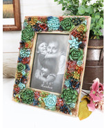 Southwestern 3D Colorful Cactus Succulent Flowers Western Picture Frame ... - £17.91 GBP