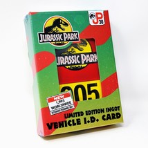 Jurassic Park 30th Anniversary Limited Edition Ingot Vehicle I.D Card Fanattik - £29.10 GBP